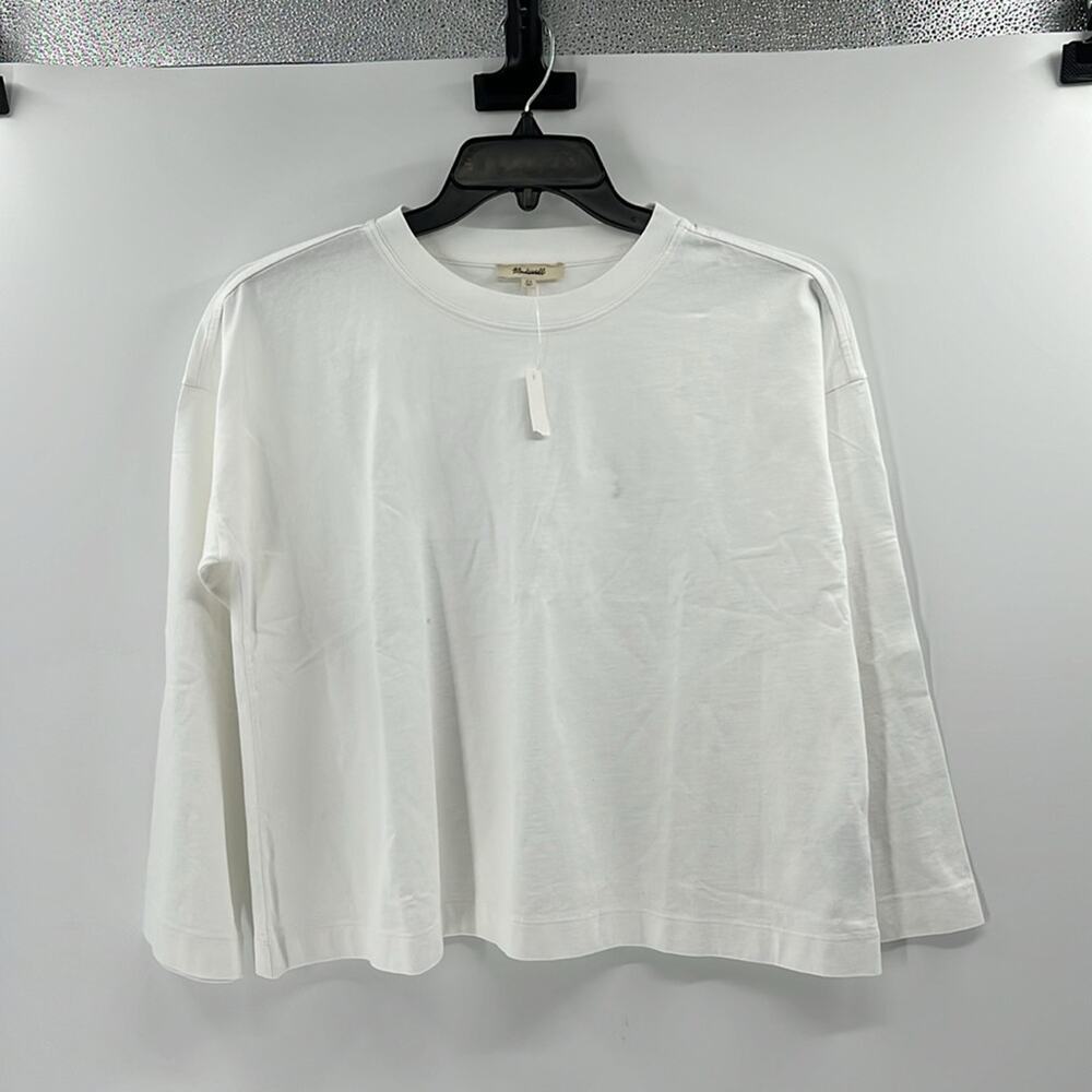 Madewell Women's Easy Oversized Long Sleeve Tee - White - XS - New with tags